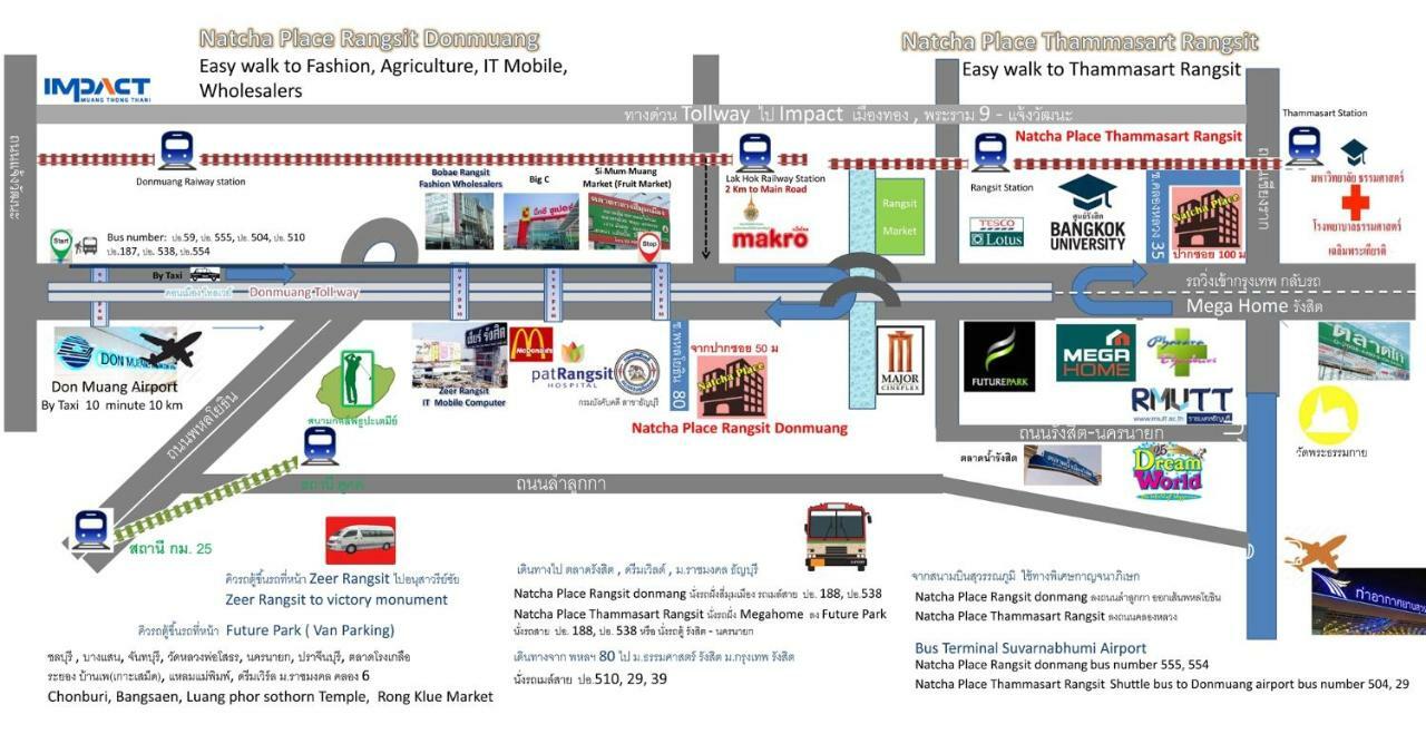 Natcha Place Thammasat Rangsit Bangkok Eksteriør billede